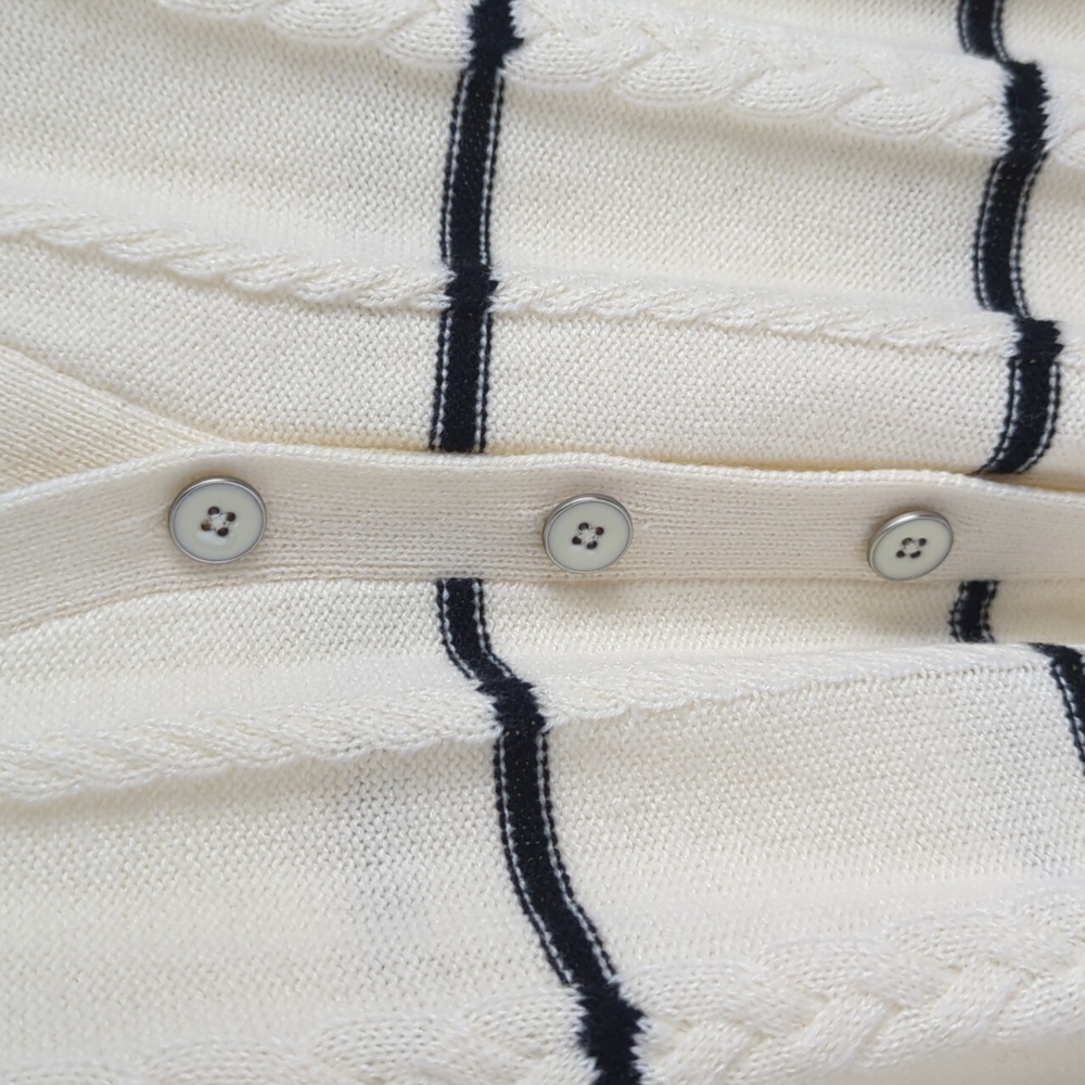Talbots Striped Cardigan - Picture 2 of 12